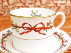 画像10: RW116 Royal Worcester ロイヤルウースター ホーリーリボン ティーカップ＆ソーサー B (10)