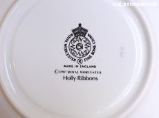 画像15: RW116 Royal Worcester ロイヤルウースター ホーリーリボン ティーカップ＆ソーサー B (15)