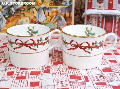 画像2: RW116 Royal Worcester ロイヤルウースター ホーリーリボン ティーカップ＆ソーサー B