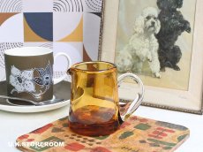 画像1: CO149 Brown Glass Creamer  ブラウンガラスクリーマー (1)