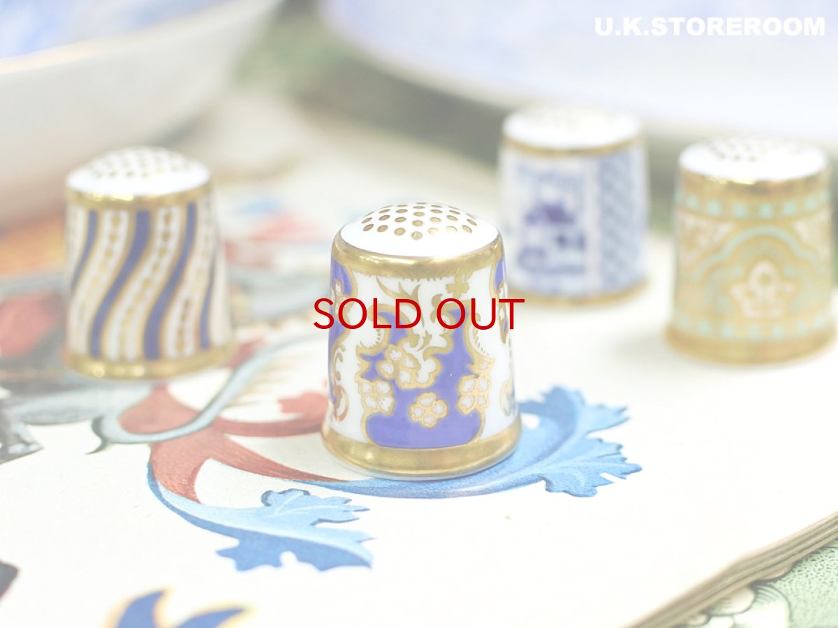 画像1: OB451 Royal Crown Derby ロイヤルクラウンダービー ヒストリックシンブルコレクション 〜アールヌーボー〜　　 (1)