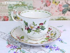 画像4: RA256 Royal Albert    ロイヤルアルバート クリスマスローズ 12月 ティーカップ＆ソーサー (4)