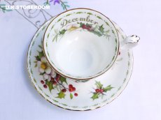 画像7: RA256 Royal Albert    ロイヤルアルバート クリスマスローズ 12月 ティーカップ＆ソーサー (7)