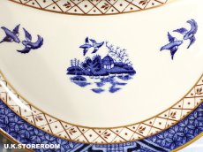 画像4: OB464 Royal  Doulton  ロイヤルドルトン リアルオールドウィロー クレッセントプレート (4)