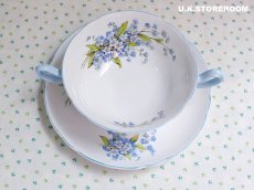画像9: SH090 Shelley シェリー  勿忘草 スープカップ＆ソーサー (9)