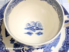 画像8: OB473 Wedgwood ウェッジウッド ウィローパターン モーニングカップ＆ソーサー (8)