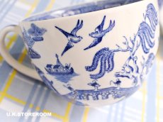 画像13: OB473 Wedgwood ウェッジウッド ウィローパターン モーニングカップ＆ソーサー (13)