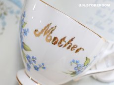 画像13: MB309  Queen Anne   クィーンアン  忘れな草 ティーカップ＆ソーサー (13)