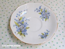 画像10: MB309  Queen Anne   クィーンアン  忘れな草 ティーカップ＆ソーサー (10)
