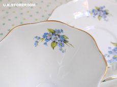 画像9: MB309  Queen Anne   クィーンアン  忘れな草 ティーカップ＆ソーサー (9)