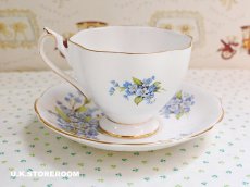 画像5: MB309  Queen Anne   クィーンアン  忘れな草 ティーカップ＆ソーサー (5)