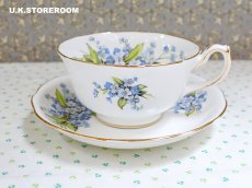 画像4: HA317 Hammersley  ハマースレイ 勿忘草 ティーカップ＆ソーサー (4)