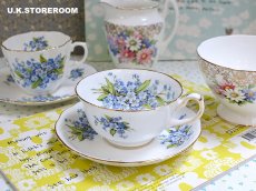 画像1: HA317 Hammersley  ハマースレイ 勿忘草 ティーカップ＆ソーサー (1)