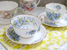 画像2: HA317 Hammersley  ハマースレイ 勿忘草 ティーカップ＆ソーサー (2)