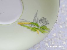 画像13: OB477  Aynsley  エインズレイ グリーン ティーカップ＆ソーサー (13)