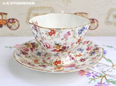 画像3: HA319 Hammersley  ハマースレイ  ハワードスプレイ チンツ ティーカップ＆ソーサー (3)