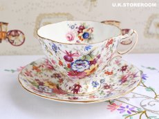 画像2: HA319 Hammersley  ハマースレイ  ハワードスプレイ チンツ ティーカップ＆ソーサー (2)