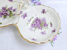 画像6: HA324 Hammersley  ハマースレイ ヴィクトリアンバイオレット スミレ ジャムディッシュ (6)