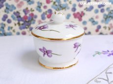 画像4: HA322 Hammersley  ハマースレイ ヴィクトリアンバイオレット トリンケットボックス (4)