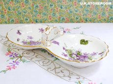 画像2: HA324 Hammersley  ハマースレイ ヴィクトリアンバイオレット スミレ ジャムディッシュ (2)
