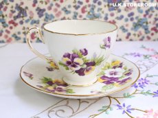 画像5: HA325 Hammersley  ハマースレイ パンジー ティーカップ＆ソーサー (5)