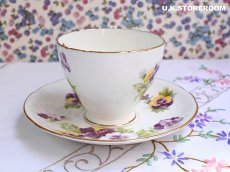 画像4: HA325 Hammersley  ハマースレイ パンジー ティーカップ＆ソーサー (4)