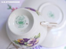 画像14: HA325 Hammersley  ハマースレイ パンジー ティーカップ＆ソーサー (14)