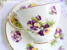 画像13: HA325 Hammersley  ハマースレイ パンジー ティーカップ＆ソーサー (13)