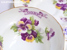 画像9: HA327 Hammersley  ハマースレイ パンジー ティーカップ＆ソーサーA (9)