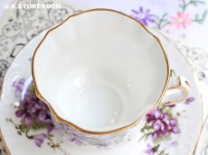 画像15: HA330 Hammersley ハマースレイ ヴィクトリアンバイオレット スミレティーカップ＆ソーサー (15)