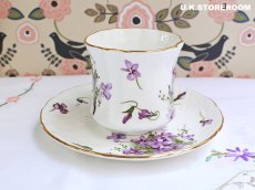 画像5: HA330 Hammersley ハマースレイ ヴィクトリアンバイオレット スミレティーカップ＆ソーサー (5)
