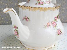 画像8: RA258 Royal Albert  ロイヤルアルバート ディミティローズ ティーポット (8)