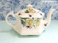 画像5: MB314 Crownford Giftware クラウンフォードギフトウエア スプリングフラワー ティーポット (5)