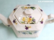 画像12: MB314 Crownford Giftware クラウンフォードギフトウエア スプリングフラワー ティーポット (12)