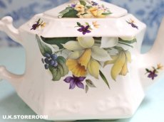 画像8: MB314 Crownford Giftware クラウンフォードギフトウエア スプリングフラワー ティーポット (8)