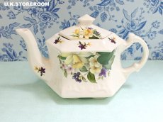 画像3: MB314 Crownford Giftware クラウンフォードギフトウエア スプリングフラワー ティーポット (3)