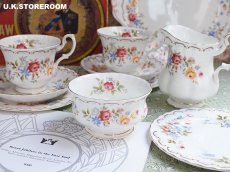 画像1: RA265 Royal Albert  ロイヤルアルバート ジュビリーローズ  シュガーボウル (1)