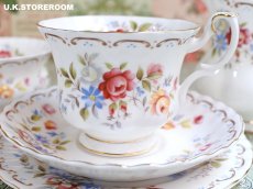 画像11: RA267 Royal Albert  ロイヤルアルバート ジュビリーローズ  ティートリオ (11)