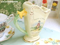 画像2: CO155 Wheetman ware ダッフォディルハンドル フラワーベース (2)