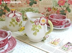画像1: OB485 Shorter & Son   ショーター＆サン フラワーモチーフ クリーマー (1)