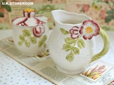 画像2: OB485 Shorter & Son   ショーター＆サン フラワーモチーフ クリーマー (2)