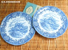 画像2: OB487 Salem China セーラムチャイナ イングリッシュビレッジ デザートプレート (2)