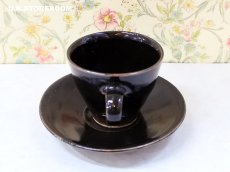 画像4: MB318 Leach Pottery リーチポタリー コーヒーカップ＆ソーサー (4)