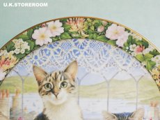 画像5: CH408 Royal Doulton Lesley Anne Ivory  レズリー・アン・アイボリー Cats in the window サマー ピクチャープレート  (5)