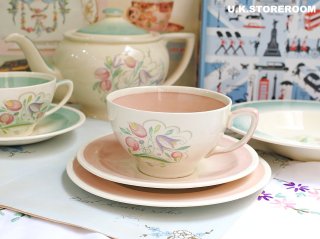 ★激レア4枚セット★ スージークーパー ドレスデンスプレイ サラダ プレート 皿 SOLD OUT】美品、スージークーパー「ドレスデンスプレイ」直径