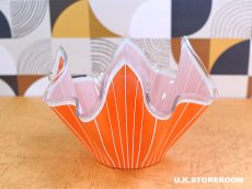画像5: GS043 チャンスブラザース ガラス ハンカチーフベース オレンジ (5)