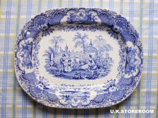 画像3: OB491 Blue & White ブルー＆ホワイト スパニッシュビューティ サービングディッシュ (3)