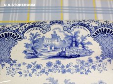 画像9: OB491 Blue & White ブルー＆ホワイト スパニッシュビューティ サービングディッシュ (9)