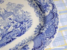 画像10: OB491 Blue & White ブルー＆ホワイト スパニッシュビューティ サービングディッシュ (10)