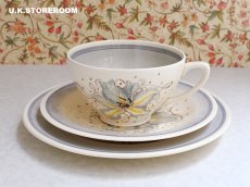 画像5: SC732 Susie Cooper  スージークーパー ブルーオーキッド ティートリオ (5)
